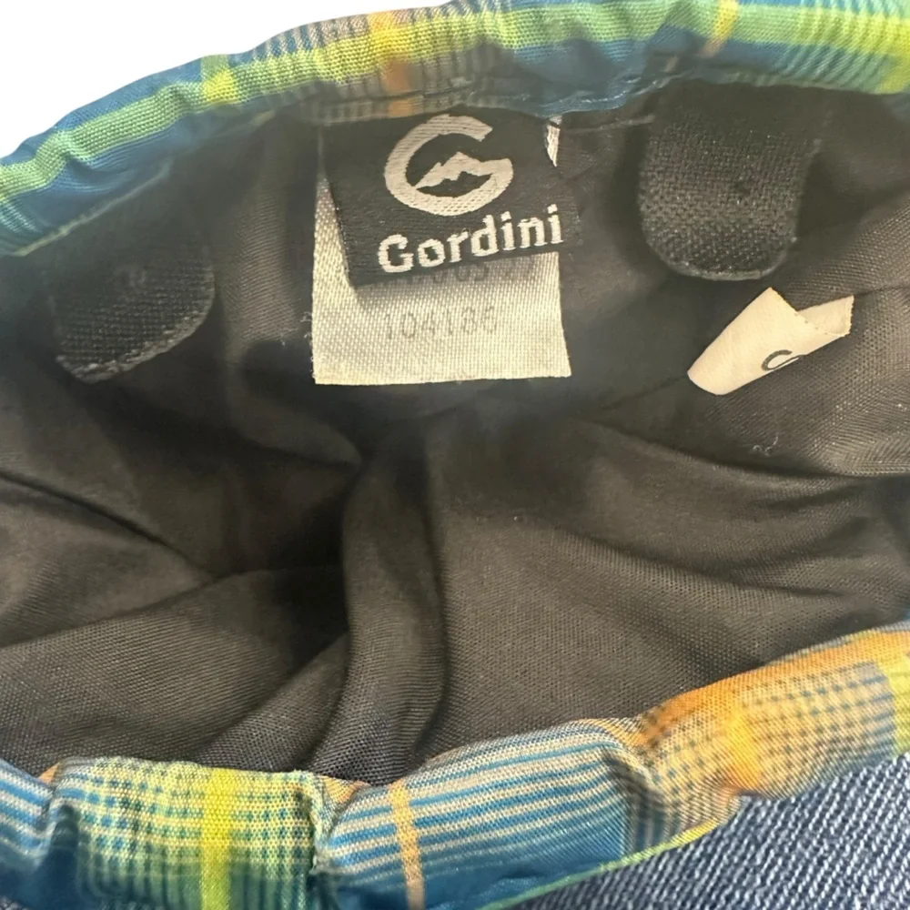 Gordini‎ Jr Stomp III Mittens Blue and Yellow Plaid  AquaBloc Insert Size Small
